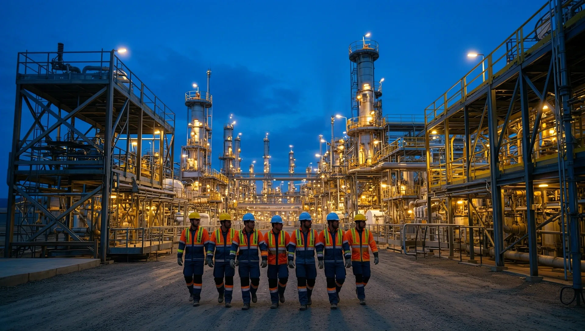Complejo industrial de energía en Argentina